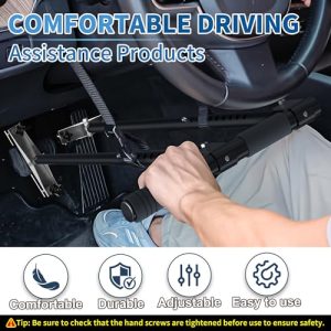 Portable Handicap Driving Hand Controlled Drive Assist for Injured