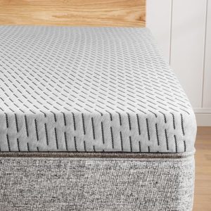 Cooling Gel & Bamboo Charcoal Memory Foam Mattress Topper for Back Pain Relief