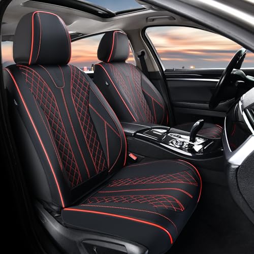 Car Seat Covers Front Seats Back Seat Cover 5 Seats Automotive Seat Covers Leather Seat Covers for Cars Universal Fit for Most Cars SUV Trucks
