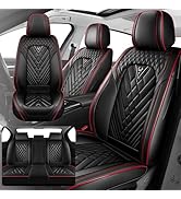 Fit for 97% of BMW Seat Covers, Fashion Sport Seat Cover with Waterproof Leather, Airbag Safe Des...