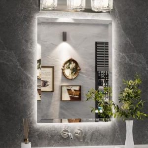 Beveled Bathroom Mirror Backlight
