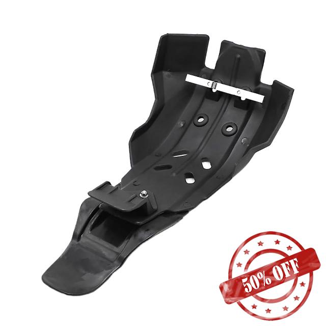Motorcycle Engine Shield Frame Cover Guard Skid Plate Fit for K-tm XC-F SX-F 250 350 Fit for Husqvarna TE TC FEFC 300 2016–2023(4T Black)