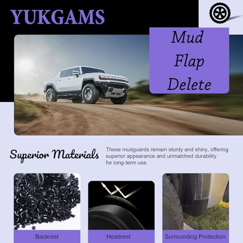 Including Front and Rear Mud Flaps