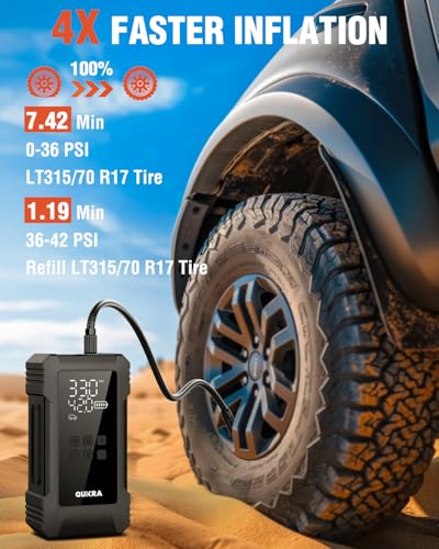4× Faster 150PSI Car Tire Pump for SUV