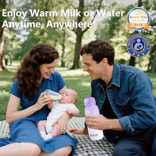 Large 12oz Capacity with Dual Heating Modes for Breast Milk & Water