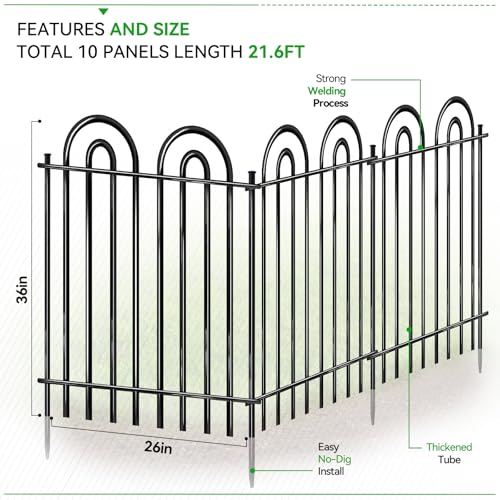 Heavy Duty Metal Decorative Garden Edging Border