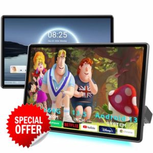 13.5 Inch 4G+64G Android 13 Dual Car Headrest Video Player