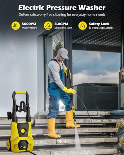 Cleaning Machine with Foam Cannon for Cars Fences Driveways Patios Home Cleaning