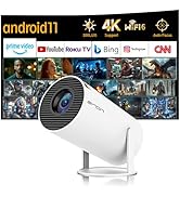 Upgraded HY260 PRO MINI Portable Projector, Native 1080P Support for 4K Resolution with Bluetooth...