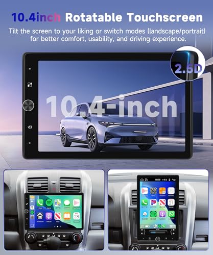 2025 Upgraded Rotatable HD IPS Touch Screen