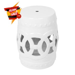 17.7" Chinese Ceramic Garden Stool