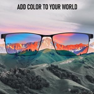 Color Vision Deficiency Correcting & Enhancing Glasses for Red Green Colour Blindness | Luxurious Titanium Frame