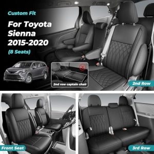 Leather Car Seat Covers Waterproof Seat Covers Full Set for Cars