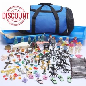 Soulchen Play Therapy Sandtray Portable Starter Kit - Sandtray Play with Tray