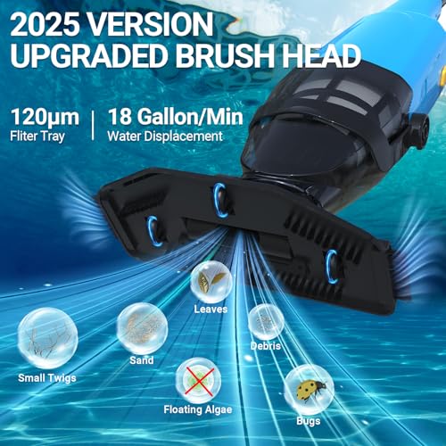 Lightweight Rechargeable Pool Cleaner Vacuum (Blue)