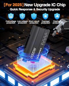Power Inverter 12V to 110V with QC3.0 USB