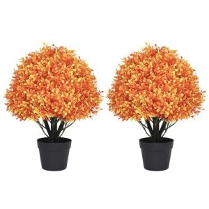 UV-Resistant Fall Topiary Trees Artificial Bushes & Shrubs