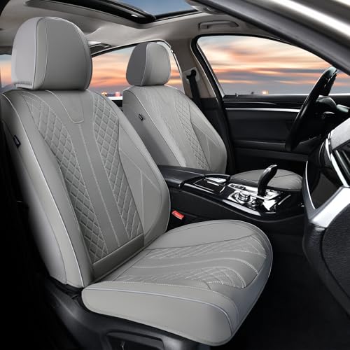 Leather Seat Cover for Cars Waterproof Seat Covers Full Set Universal Seat Covers for Cars Seats Protectors Car Seat Cushion Universal Fit for Most Cars SUV Trucks