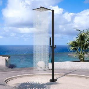 Outdoor Shower Fixtures for Backyard Garden Beach. Outdoor Pool Shower