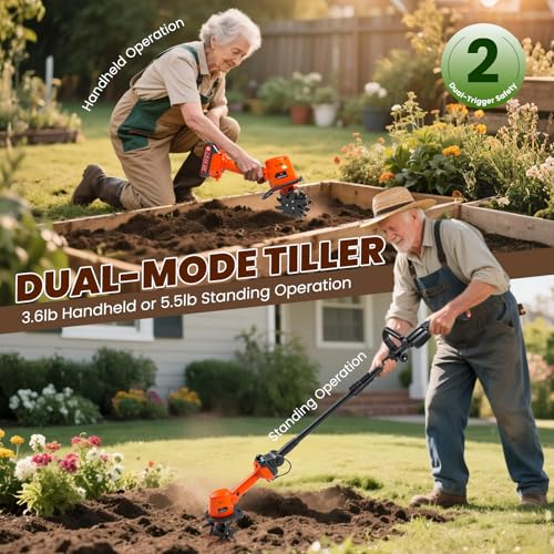 with 2x1500mAh Batteries for Small Scale Garden