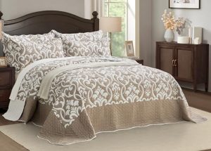 Jacquard Matelasse Floral Damask Design