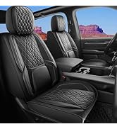 DuDuWang Car Seat Cover Custom Fit for Ford F150 2009-2024 Faux Leather Seat Cover Set Compatible...