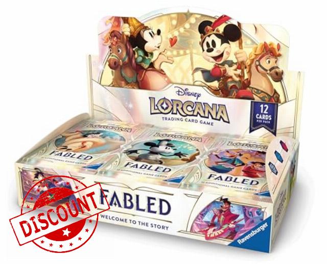 Ravensburger Disney Lorcana TCG: Fabled Booster Pack Display | 24 Packs with 12 Trading Cards Each | Ideal for Collectors & Disney Fans | Suitable for Ages 8+