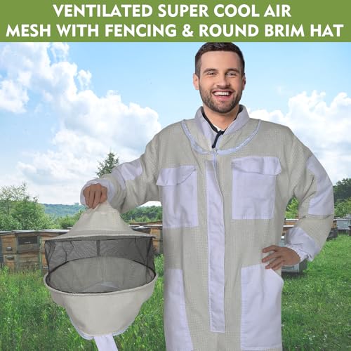 3D Ventilated Structure Bee Keeping Suit(XXL 5'11"-6'3")