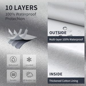 Heavy Duty Outdoor Full Exterior Covers Rain Sun Wind UV Protection.