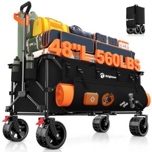 560LB Weight Capacity 300L Heavy Duty Collapsible Wagons with Big All-Terrain Wheels