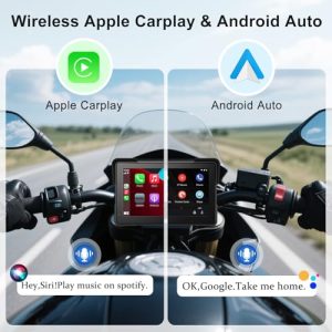 7 Inch Portable Motor GPS Navigation with Apple Carplay & Android Auto