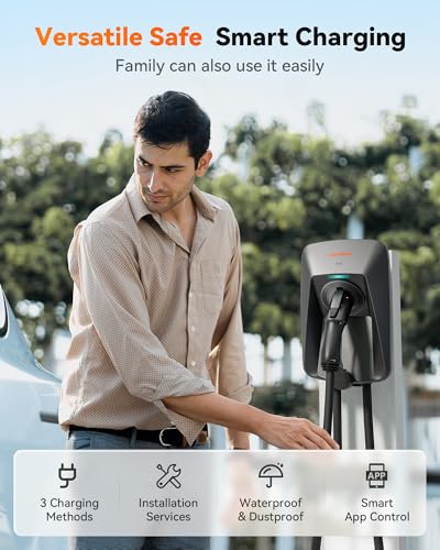 ev Charger Level 2 with NEMA 14-50 Plug 25ft Cable