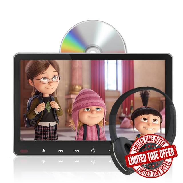 NOAUKA11.6 Car Headrest DVD Player HD IPS Screen Suction-Type Disc in