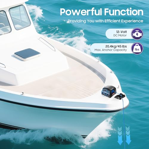 45LBS 12V Boat Anchor Winch
