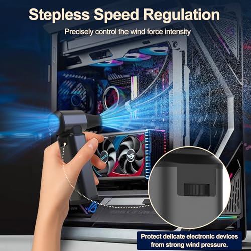 USB Rechargeable Cordless Portable Air Blower for Home