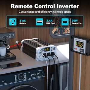 12V DC to 110V AC Power Inverter