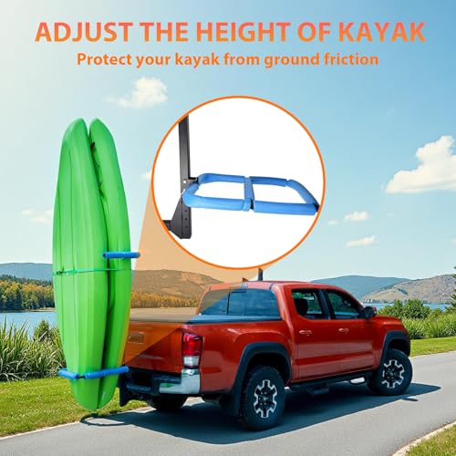 Vertical Kayak Hitch Rack Carrier Fits One Kayak Up to 12' or Two Kayaks Up to 9'