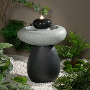 Polyethylene Rock Waterfall Outdoor Fountain