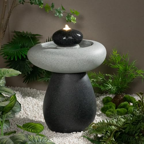Polyethylene Rock Waterfall Outdoor Fountain