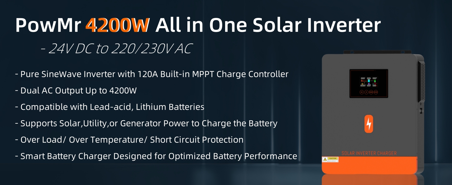 4200W 24V 220V/230V SOLAR INVERTER