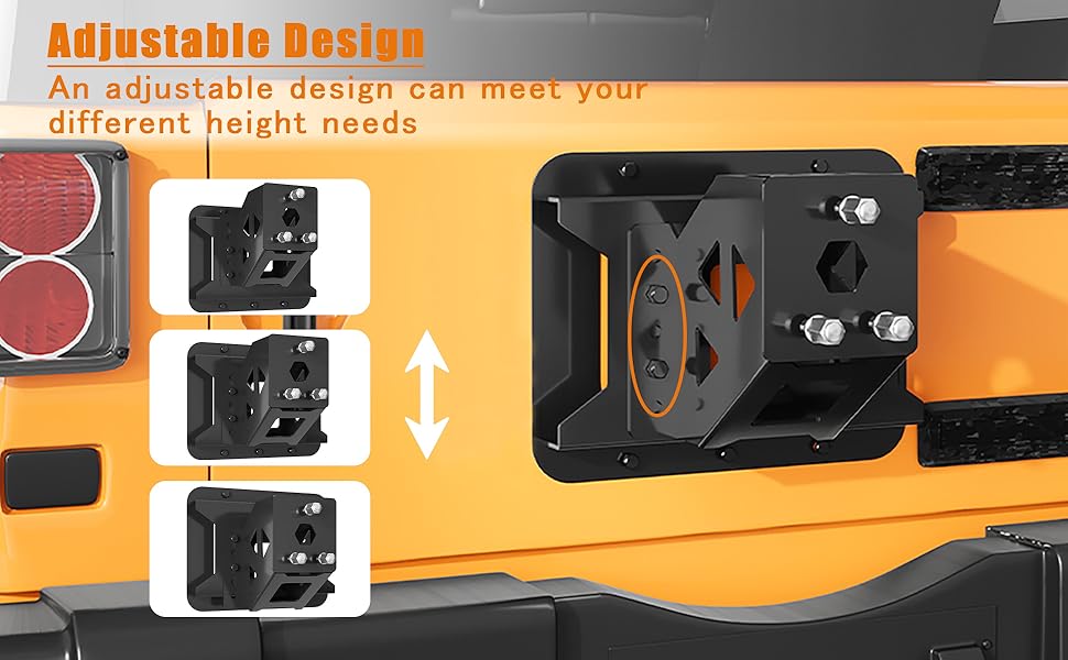 Oversize Spare Tire Mount for Jeep for Wrangler