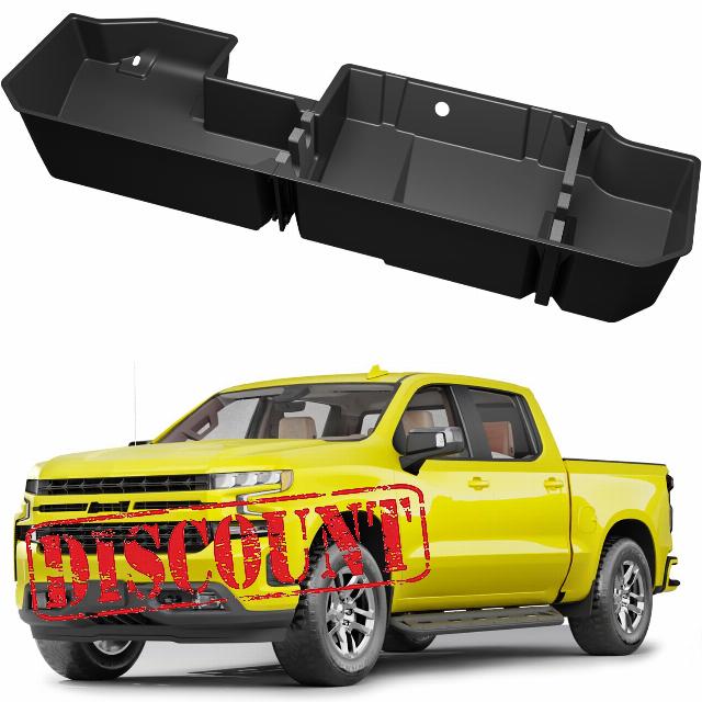 KINGGERI Under Seat Storage Boxes (Compatible with 2019-2025 Chevy Chevrolet Silverado 1500/GMC Sierra 1500