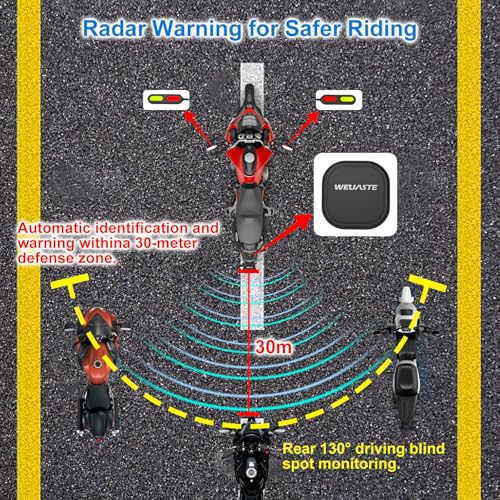 All-Weather Safety Protection with LED Indicators Alert for All Moto