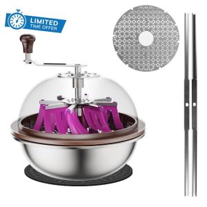 Atour 13 inch Upgraded Bud Leaf Bowl Trimmer: Sharp Stainless Steel Blades for Spin Cut