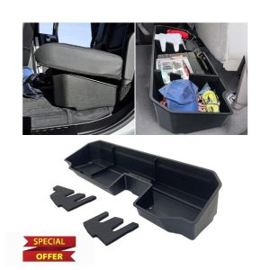Underseat Storage Box Fitment for Chevy Silverado/GMC Sierra 1500 2500 3500 (Black