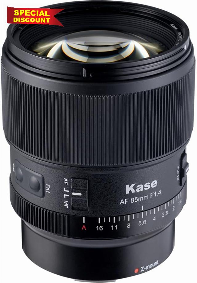 Kase 85mm F1.4 AF Lens Magnetic Front Ring Accepts Revolution & Revolution Plus Magnetic Filters (Compatible with Nikon Z)
