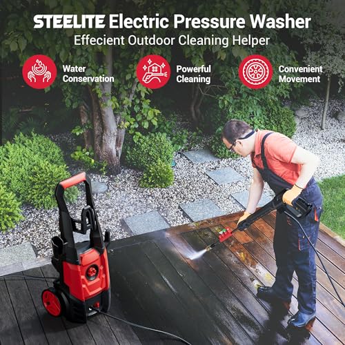 Portable High Pressure Washer Cleaning Machine for Cars Fences Driveways Patios