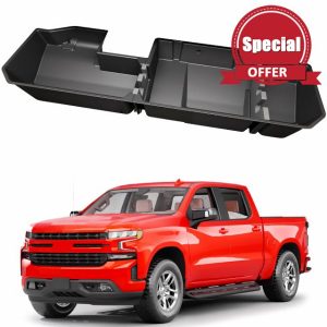 FengYu Under Seat Storage Box Compatible with 2019-2025 Chevy Chevrolet Silverado 1500/GMC Sierra 1500