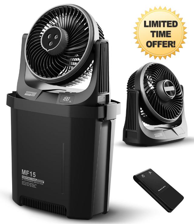 Portable Misting Fan with 9L Bucket