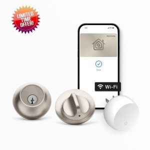 Level Lock+ WiFi Deadbolt Smart Lock - World's Smallest Smart Lock Plus Apple Home Key - Lock/Unlock Anywhere - Level App for iOS & Android - Works with Apple Home